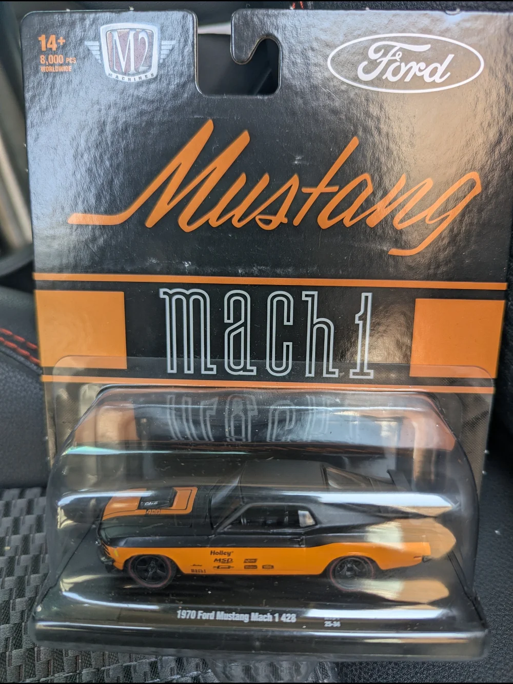 Ford Mustang Mach 1 Die-Cast - Black & Orange